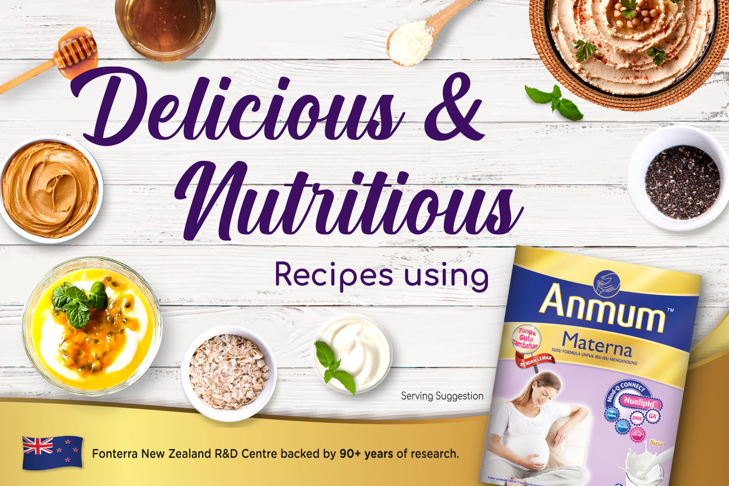 Enjoy the goodness of Anmum Materna in delicious new ways